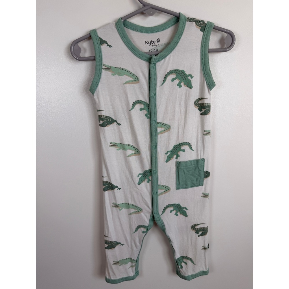 Kyte Baby Alligator Print Sleeveless Romper 12-18 Months